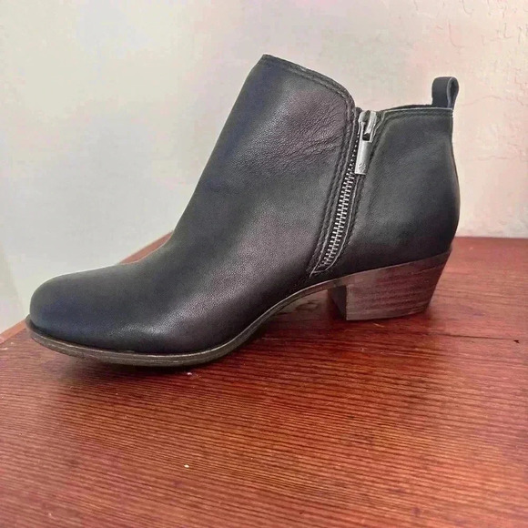 Lucky Brand Women’s Basel Ankle Bootie Black Leather Size 7.5 Wide NWOT - Picture 5 of 10